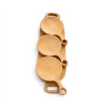 Set Platou de Servire „Gourmet Trio” – 4 Piese din Lemn Masiv