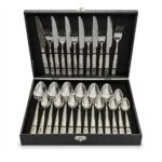 Set Tacâmuri Premium din Inox 24 Piese – Cutie Elegantă pentru Servire