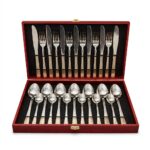 Set Tacâmuri Inox 24 Piese - Model Premium Auriu