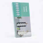 Cutie ambalaj pentru dulap de pantofi din material textil anti-praf, cu cadru metalic și 5 rafturi de depozitare. Produs de organizare a casei AYBR Home.