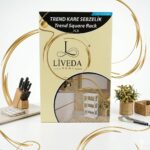 Raft organizator alb cu design pătrat Liveda Home Trend Square, ideal pentru depozitarea aerisită a legumelor și fructelor în bucătărie.